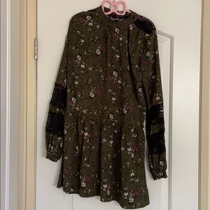 Walter Baker Green Flower Dress Size S